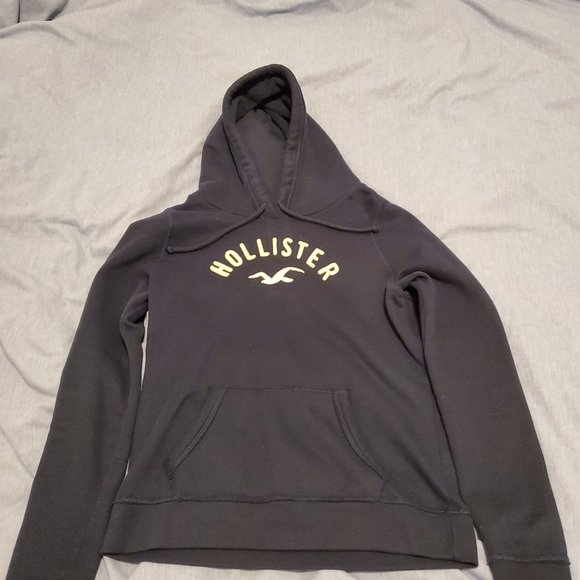 Hollister Dark Blue Hoodie L - super soft! - Picture 2 of 4